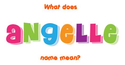 angelle's|angelle meaning in latin.